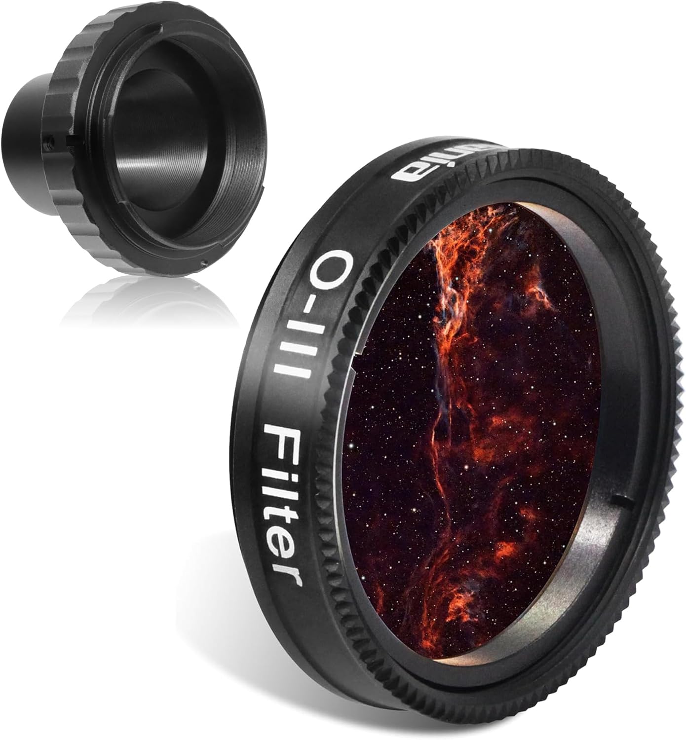 Astromania T-Ring Set for 42mm Pentax-k - Bundle with - 1.25" O-III Filter