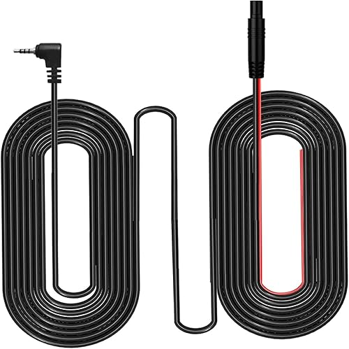 Miniatura 8 de Cable de cámara de tablero de 4 pines, cable de cámara de respaldo de 23 pies, 0.098 in macho a 4 pines, cable ultra largo para cámara de visión