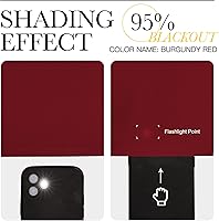 Vista 9 de NICETOWN Cortinas de Ventana Navideñas Blackout, Cortinas Opacas con Aislamiento Térmico y Ojales Sólidos/Cortinajes para Sala de Estar
