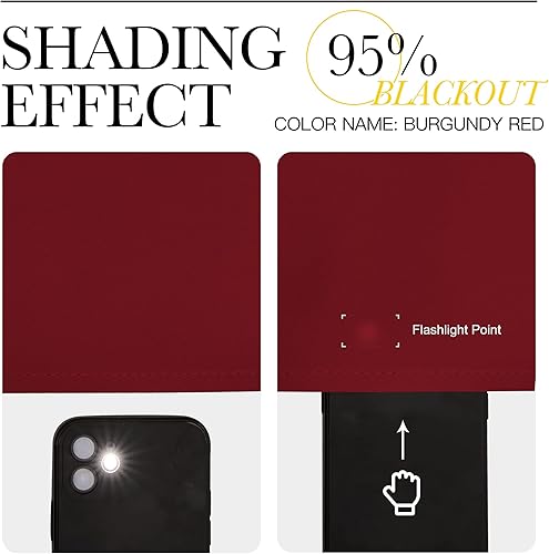 Miniatura 6 de NICETOWN - Cortinas opacas con bolsillo para barra (42 pulgadas 1.07 m de ancho x 45 pulgadas 1.14 m, 63 pulgadas 1.60 m y 84 pulgadas 2.13 mde