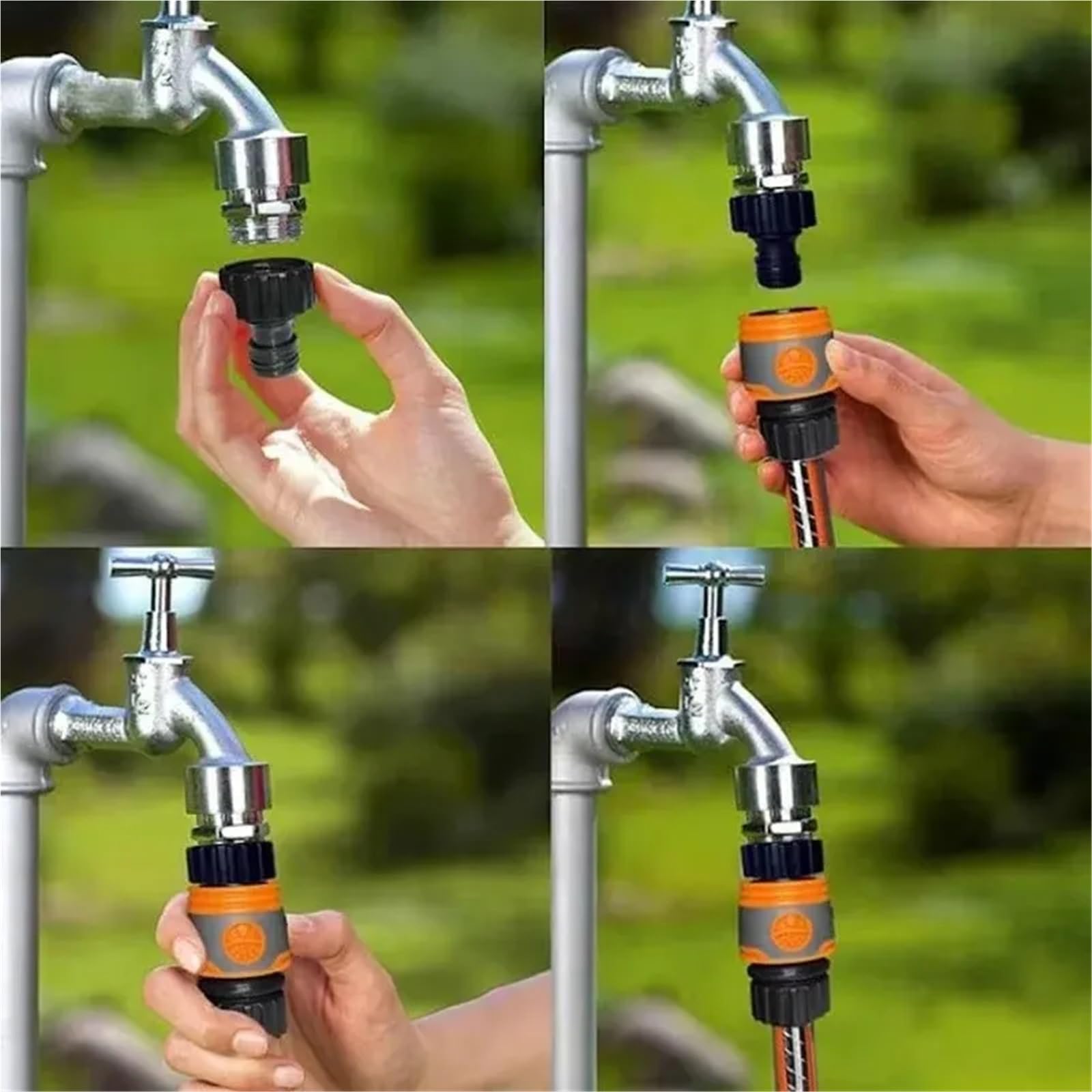 Connettori rapidi per tubo da giardino per tubo da giardino, estensore per tubo in PVC da 1,3 cm, connettore espandibile per tubo da giardino (20 pezzi)