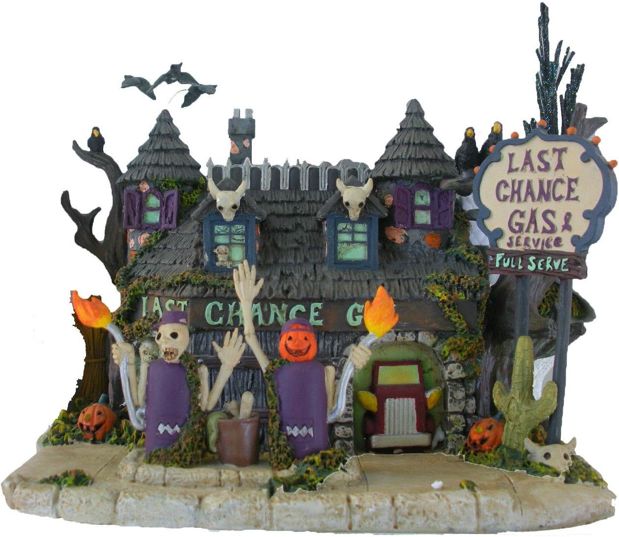 Hawthorne Village Universal Studios Munsters Collection Gas Collectible Halloween House Display