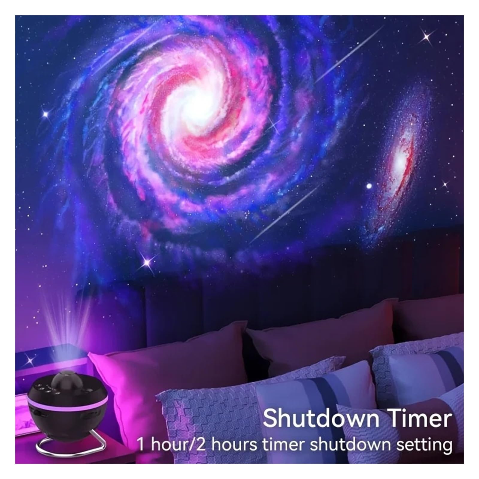 13 W 1 4K HD Filmy Galaxy Projektor Gwiazd Z Dynamiczną Meteor Lampka Nocna Obrotowa Kula Kosmiczna Do Dekoracji Sypialni Dzieci Prezent Bożonarodzeniowy Projekcja W Wysokiej RozdzielczośCi