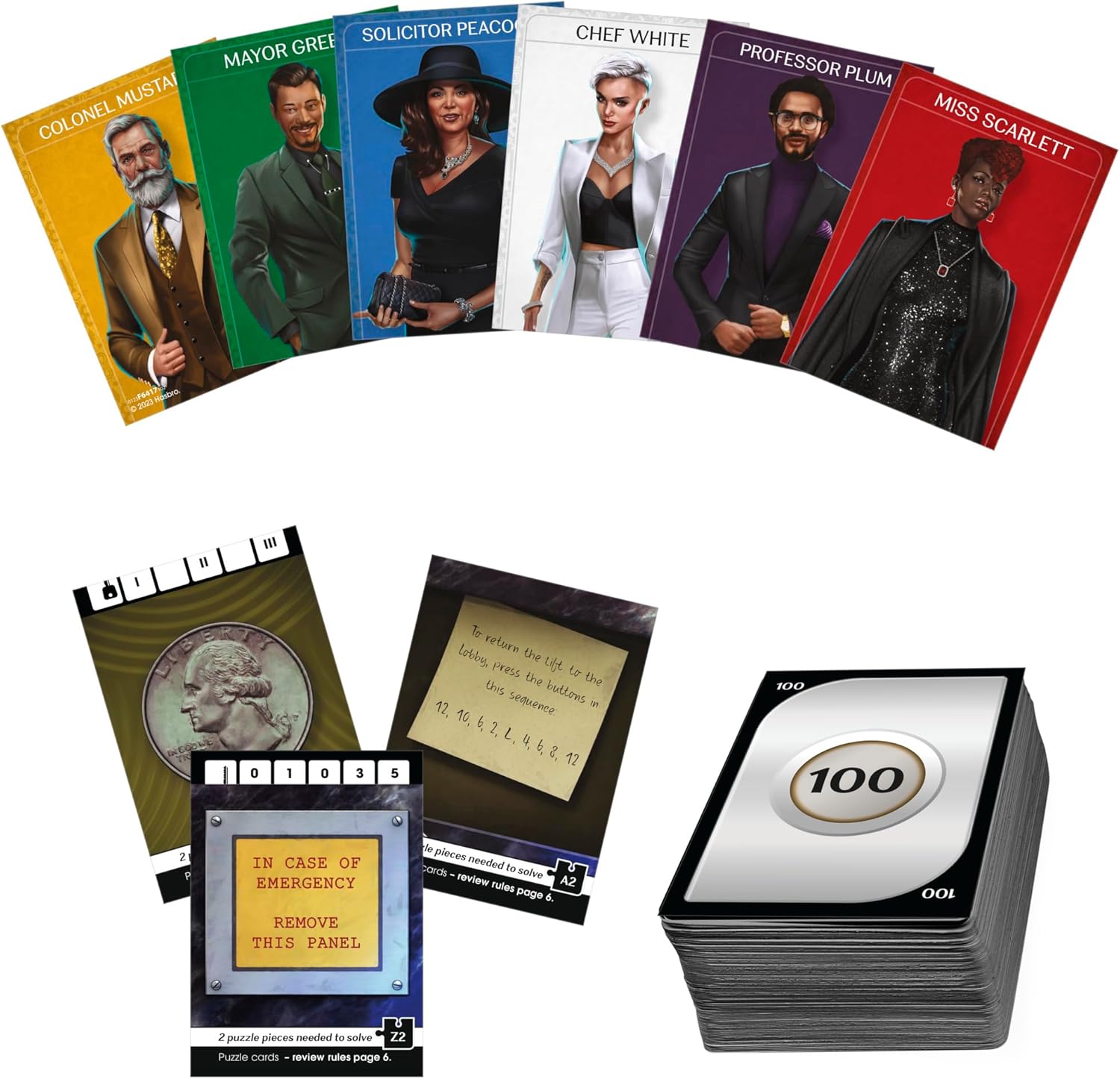 Clue Escape: The Midnight Hotel Board Game, Clue Escape Room Game, 1-Time Solve Mystery Games, Family Games for Ages 10+, 1-6 Players, 90 Mins. Avg.