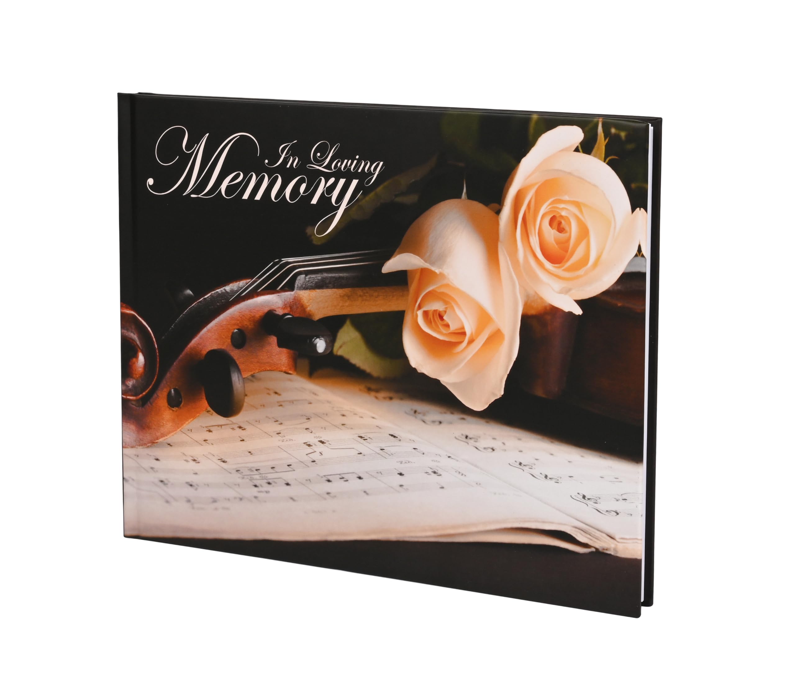 CustomoffiFuneral Guest Book Hardcover Memorial Guest Book Classic and Elegant with 96 Pages for Names and Messages Funeral Registry