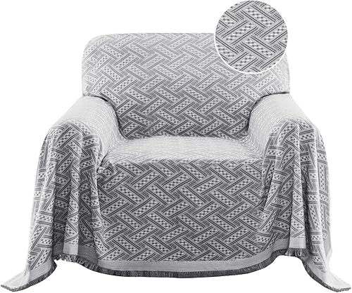 Miniatura 46 de Turquoize Fundas de sofá modulares en forma de L, funda de sofá seccional, lavable, 2 piezas, fundas de sofá para sofá seccional, con tela jacquard