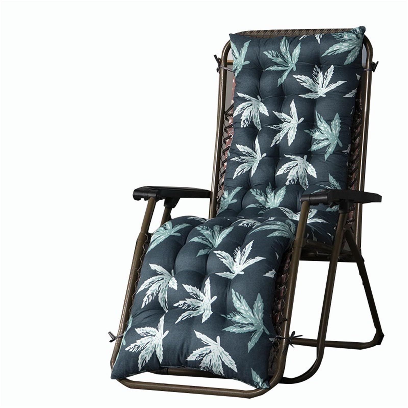 Coussin De Chaise Coussin De Chaise Longu Bain De Soleil, Longue De Jardin Coussin Transat Jardin Exterieur Matelas Pour Transat Coussin Transat Pour Fauteuil Relax Lounge(B,160x48cm/62.9x18.8in)