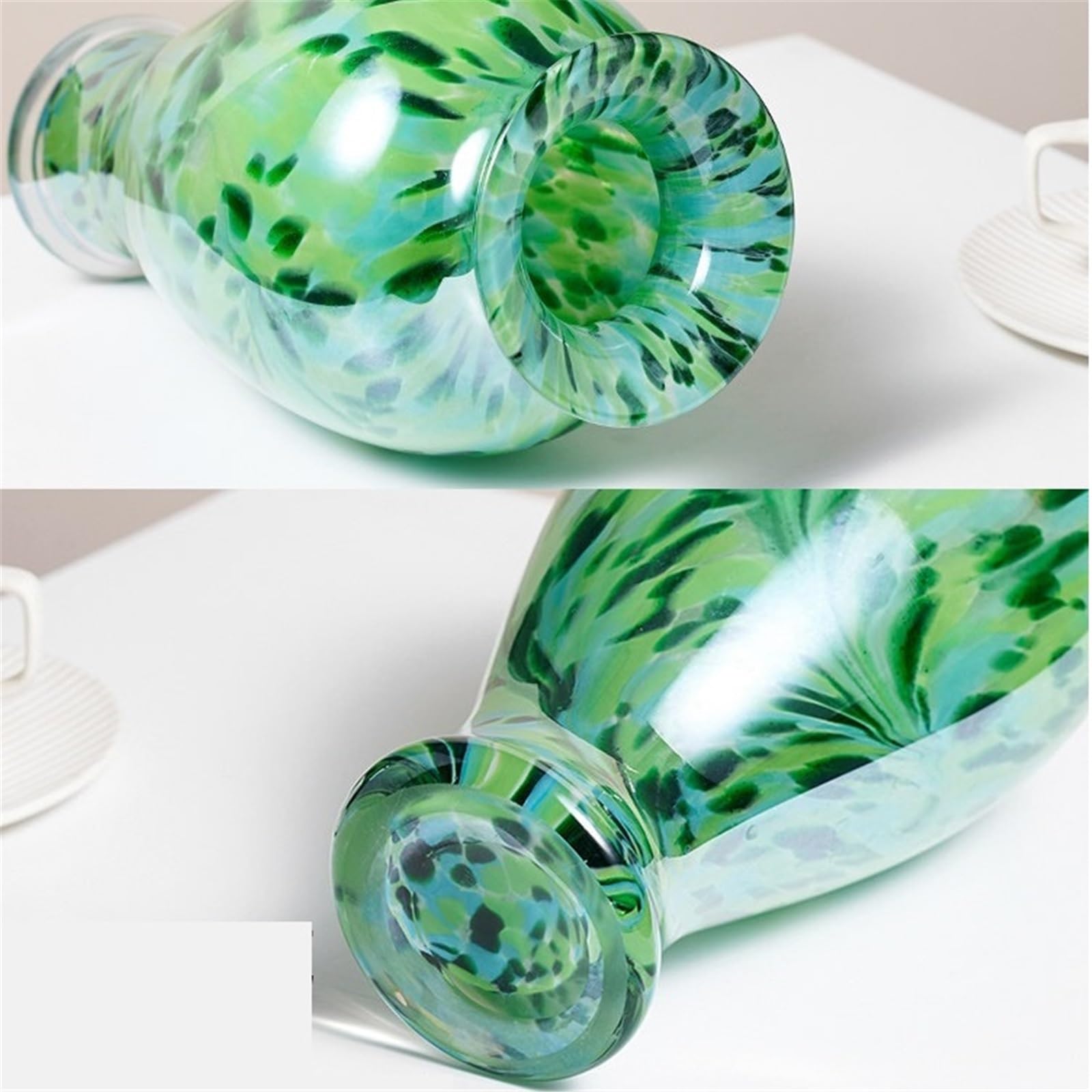 Vasen Vintage-Vasen, leichte Luxusdekorationen, Blumengefäße aus Glas