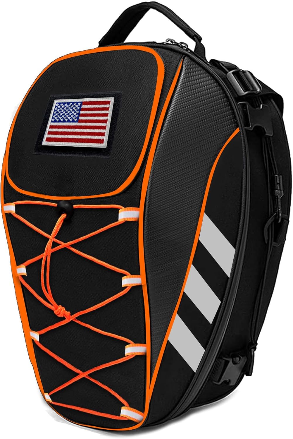 Waterproof Motorcycle Tail Bag Backpack, Large Capacity Motorbike Helmet Bag,Dual Use Luggages Storage Backpack - Image 7