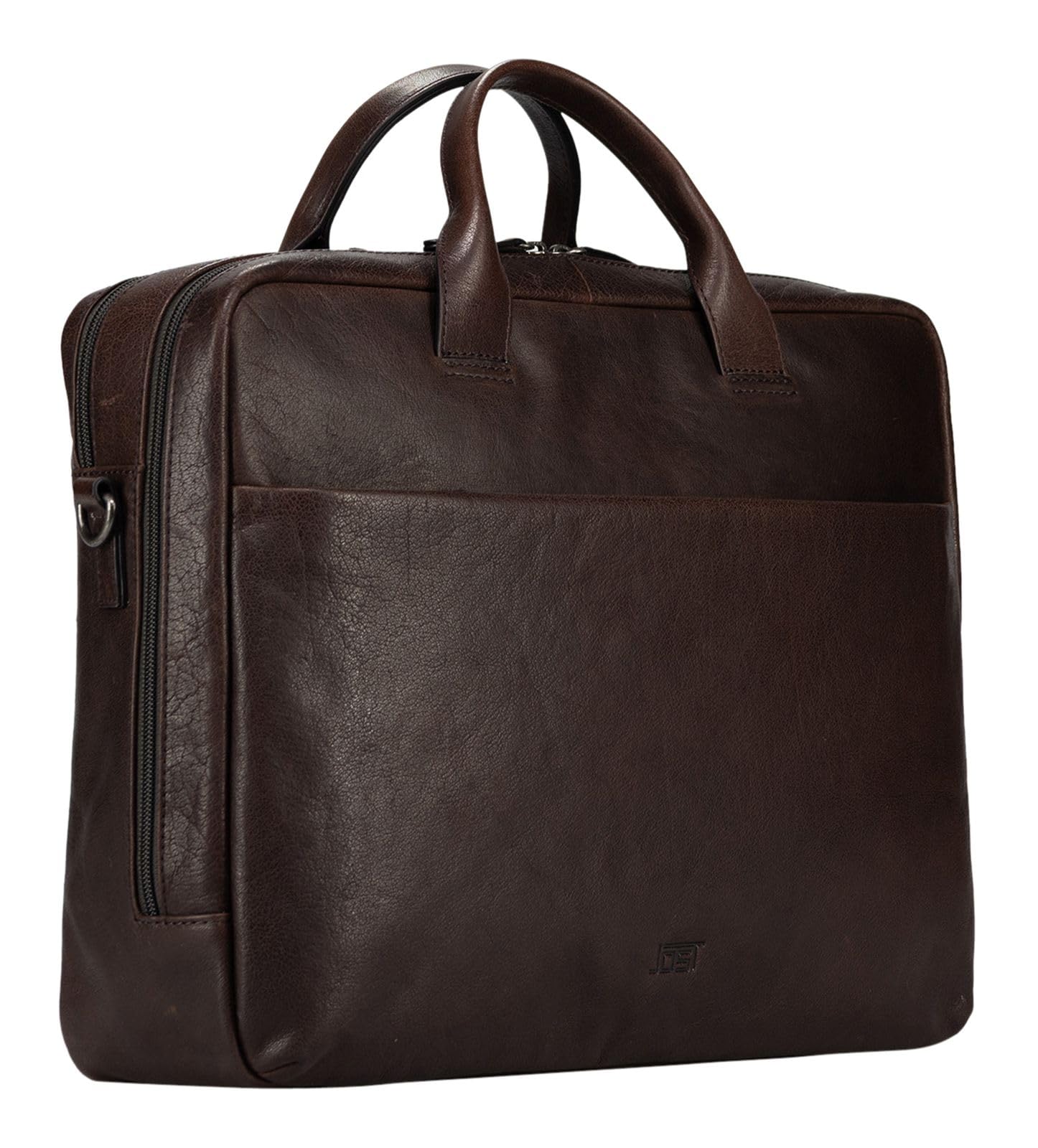 Jost Pelle borsa da ufficio laptop bag con scomparto per laptop Glasgow Business Bag 2C Brown marrone scuro