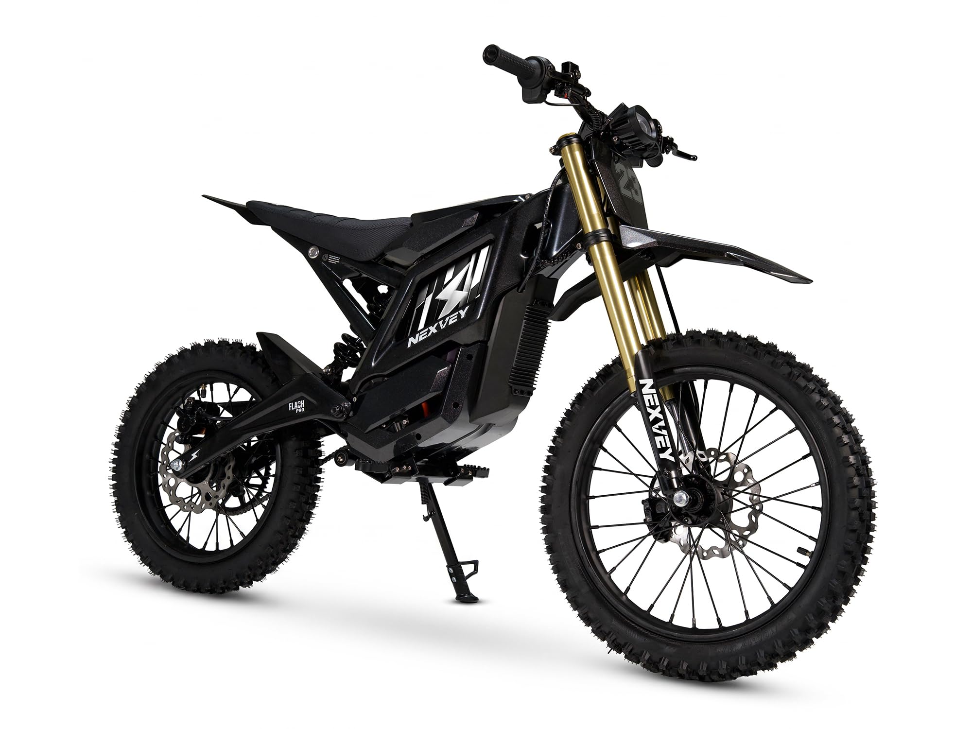 NEXVEY FLASH PRO Electric Dirt Bike for Adults, 5000W Peak Mid-Drive Motor Electric Motorcycle with Wheelie Assist, 55MPH 55 Miles 60V 27Ah, 17/14" Tires All-Terrain Off-Road E-Bike