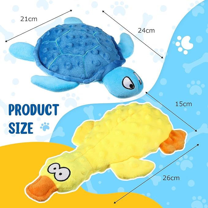 2 Juguetes para Perros Teyva Daily Peluche con Chirrido miniatura 3
