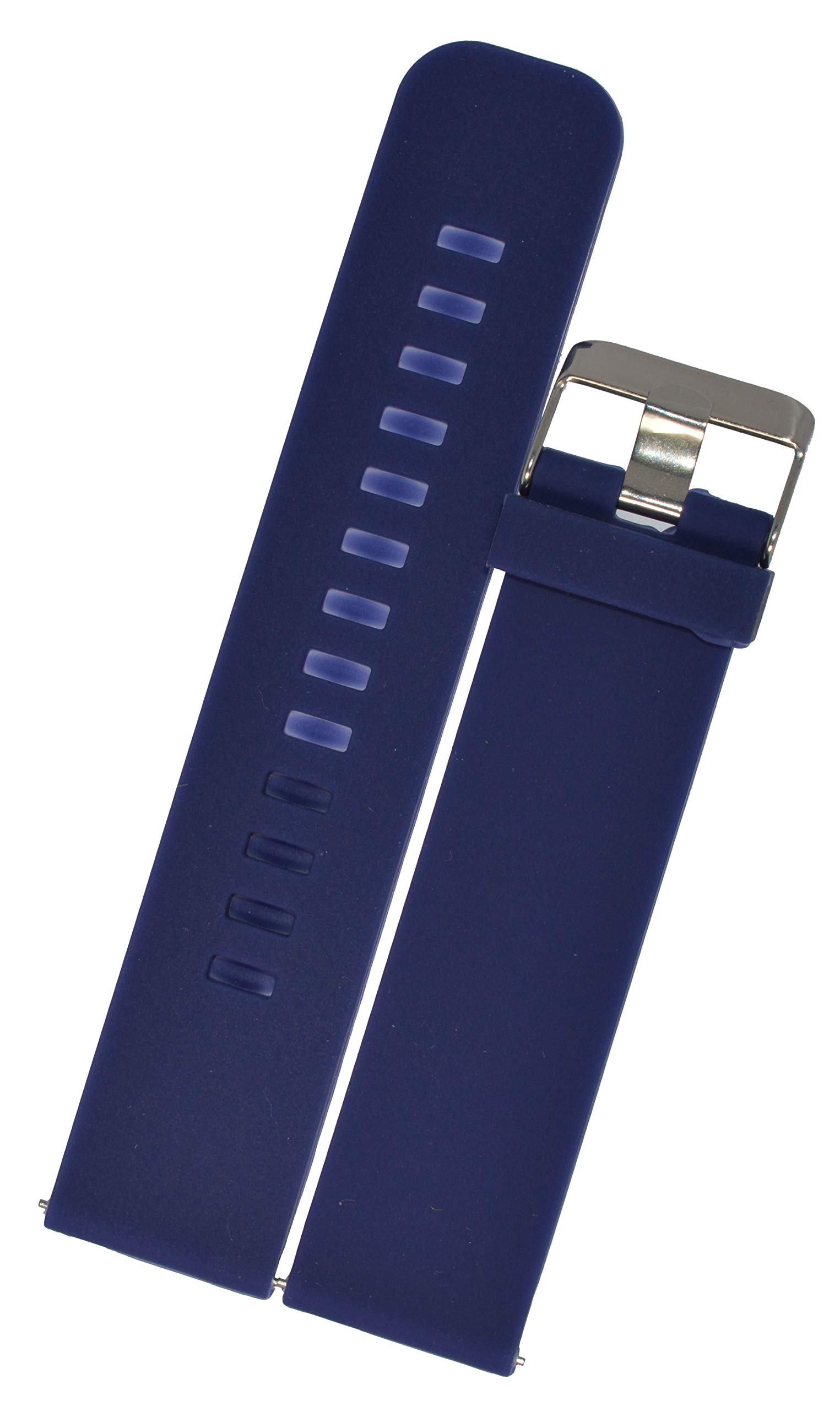SURU® 22MM Elite Quick Release Silicone Watch Strap / Watch Band (Colour- Blue / Width- 22mm) T189