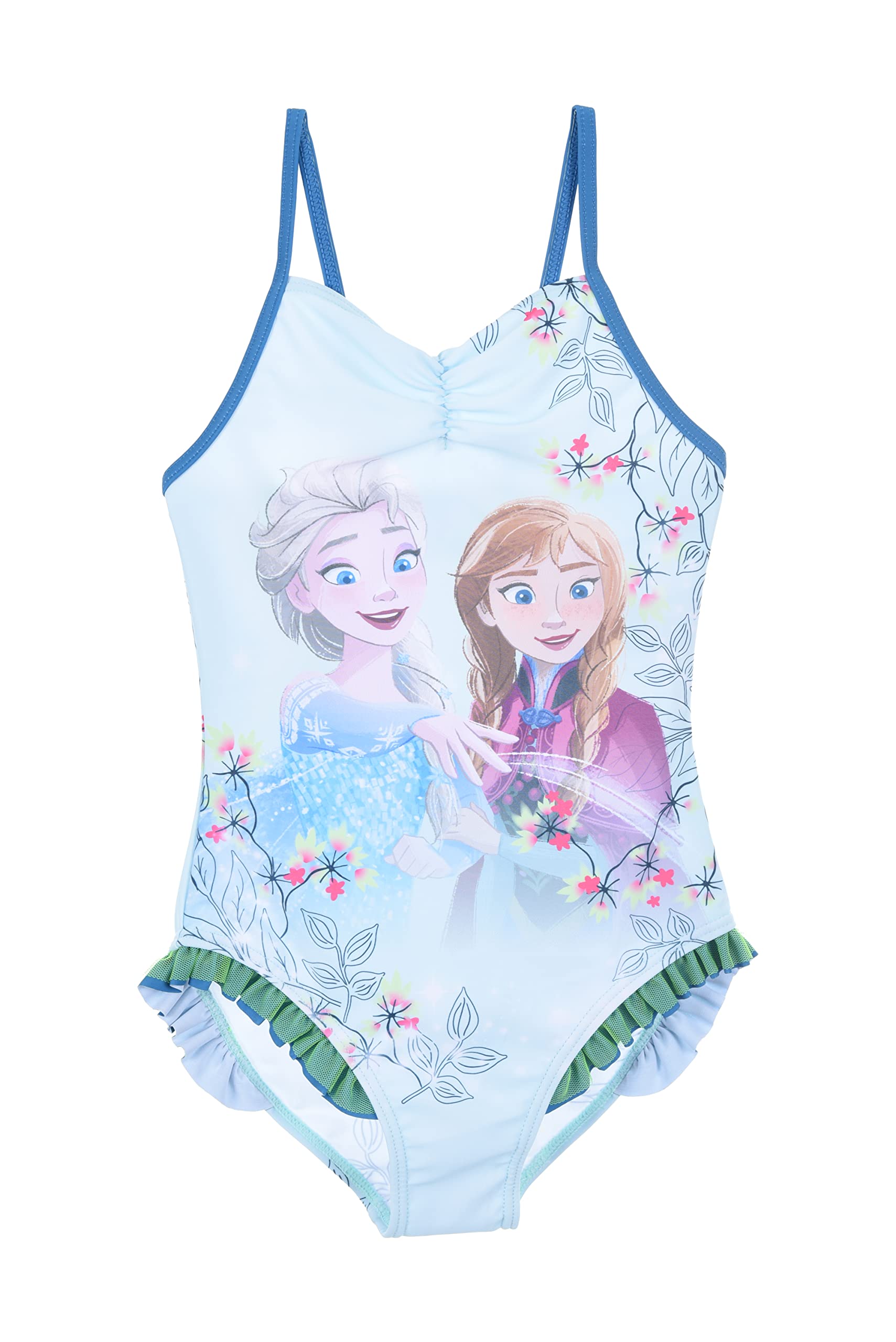 Disney Elsa Bañador para Niña, Bañador de Una Pieza, Diseño Frozen, Bañador de Natación, Regalo para Niñas, Tallas 4 a 8 Años