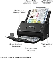 Vista 2 de Epson WorkForce ES-400 Escáner de documentos dúplex a color para PC y Mac, alimentador automático de documentos (ADF)