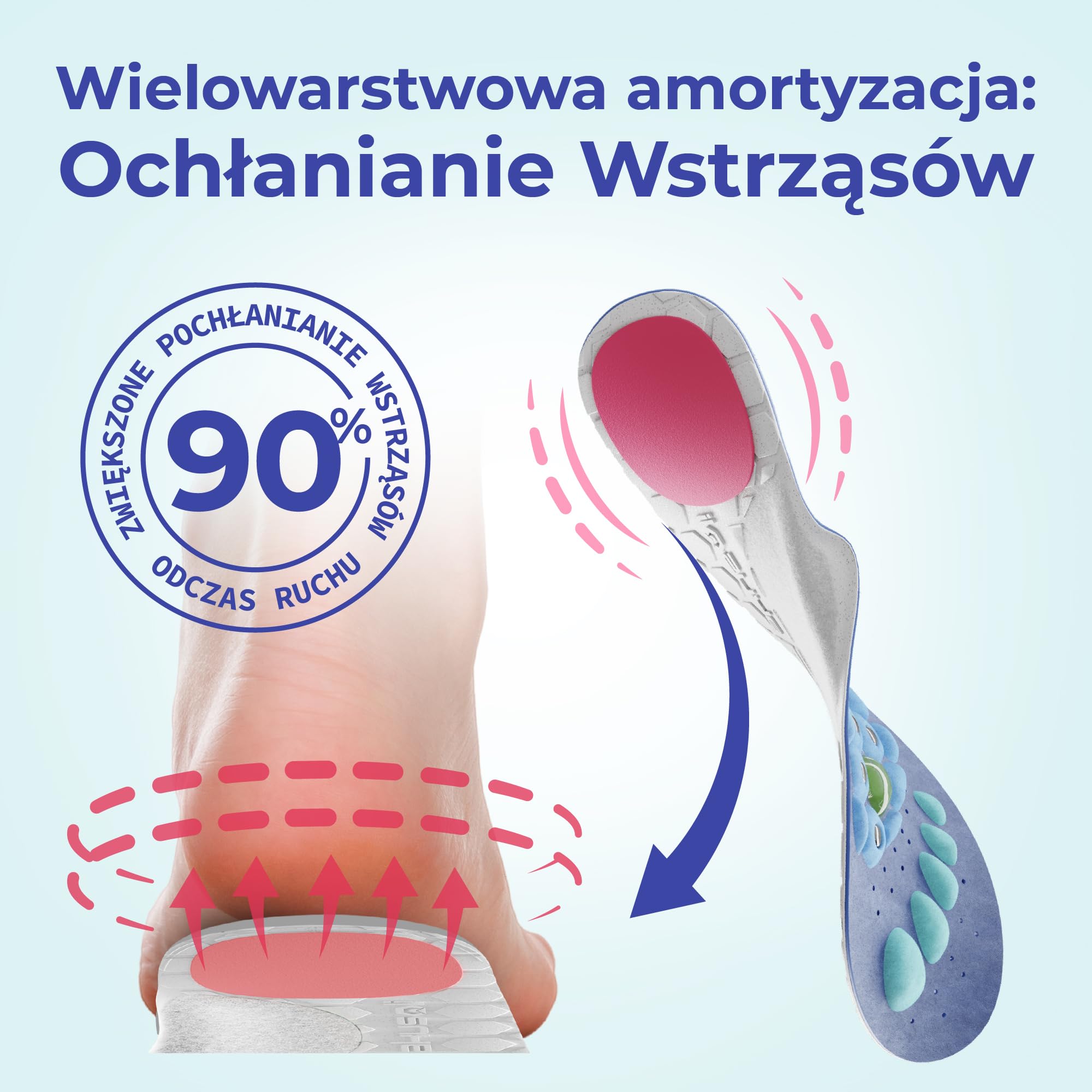 Akusoli Wkładki męskie i damskie. Wkładki do butów z podparciem łuku. Wkładka amortyzacja wstrząsów. Magnetyczne wkładki do butów do akupresury, stojące przez cały dzień EU36-41.5