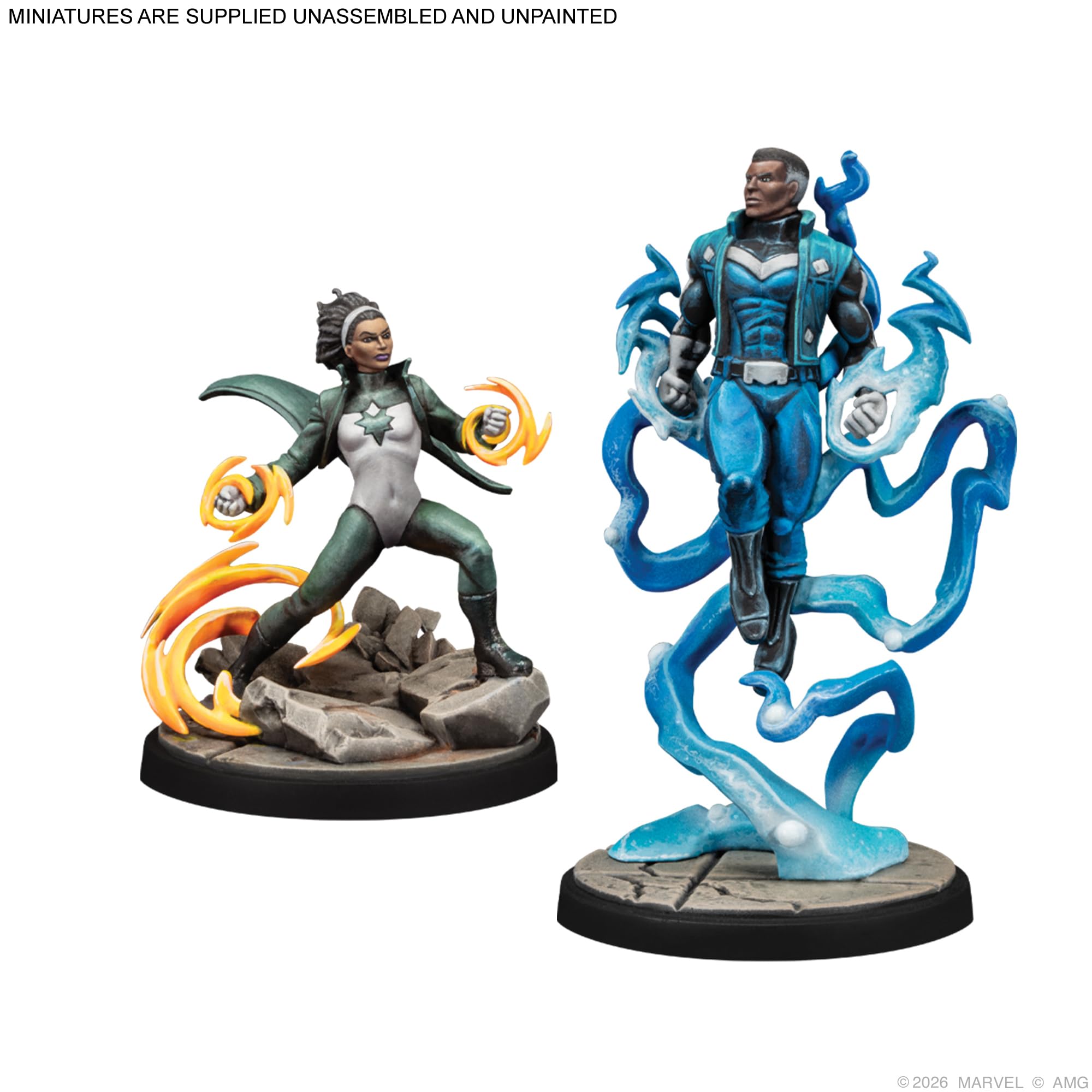その他 Staunch Response (Blue) Marvel Cold Foil Asmodee Marvel: Crisis Protocol Blue Marvel & Spectrum Character