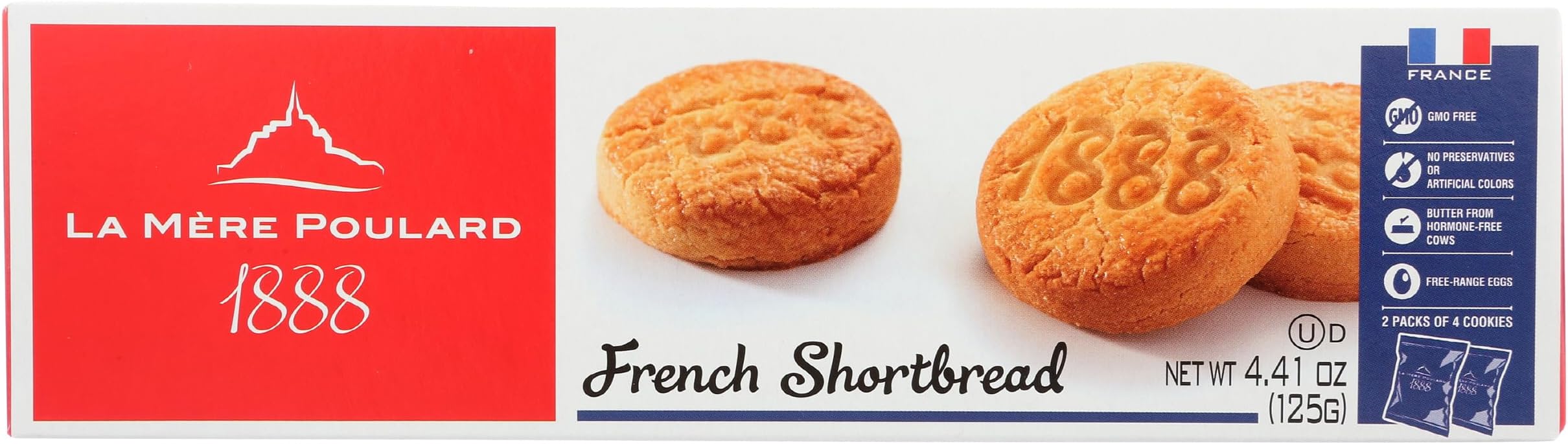 LA MERE POULARD French Palet Cookies, 4.41 OZ