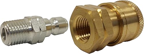 Miniatura 8 de Ultimate Washer UW18713 Juego de adaptadores de desconexión rápida de alta presión de 14 pulgadas, sustituye a Apache 98441022, clasificación de