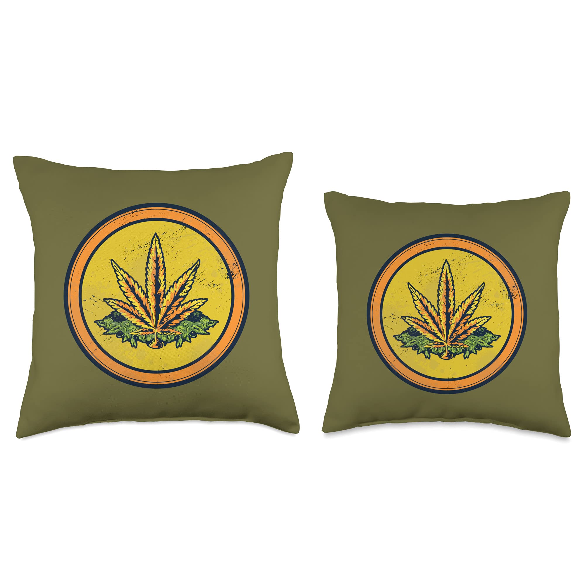 Amazon.com: Weed Marijuana Coin Funny Cannabis Cryptocurrency To Moon Throw  Pillow : Home & Kitchen