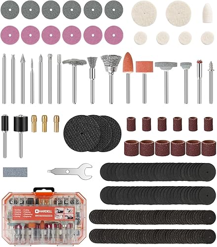 Miniatura 2 de HARDELL Mini herramienta rotativa inalámbrica y 230 accesorios de herramientas rotativas (naranja)