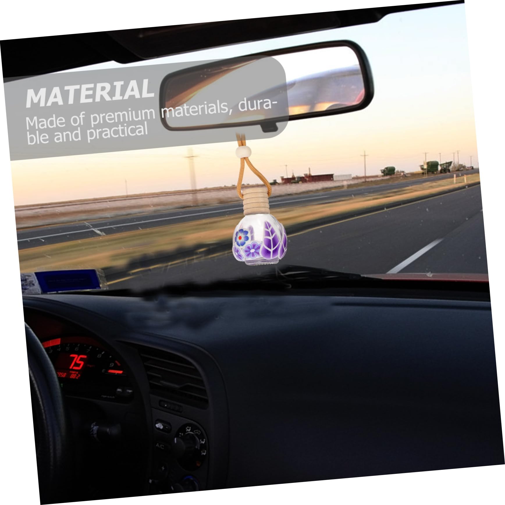 Colgante para Coche Botella de Perfume Recargable 10 Piezas
