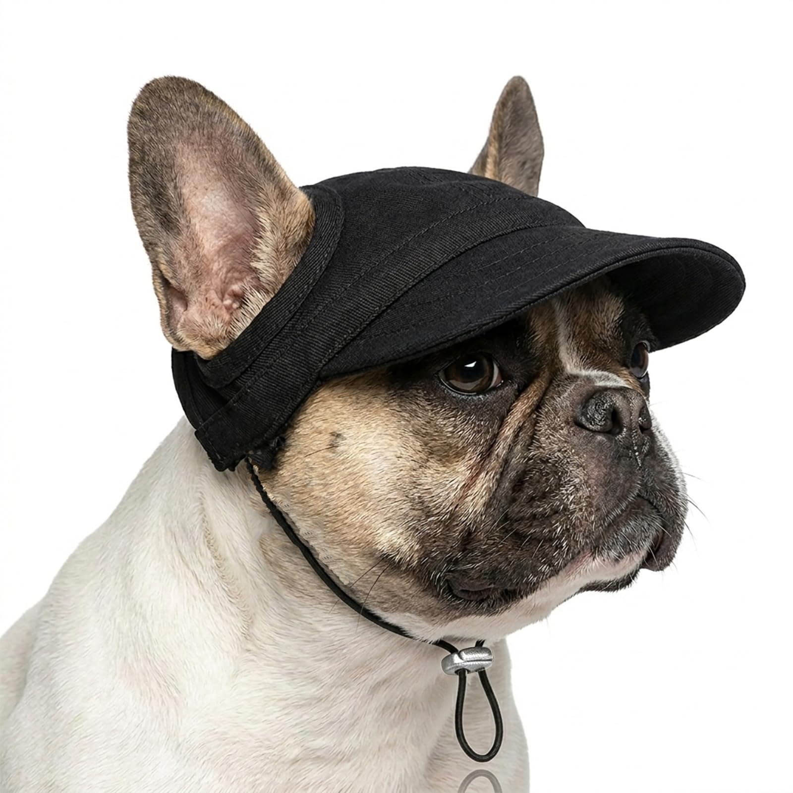 2026 New Dog Baseball Cap for Small Medium Dogs, Dog Sun Hat with Ear Holes and Adjustable Neck Strap, Pet Summer Beach Hat for Small Medium Large Dogs (#1,L)