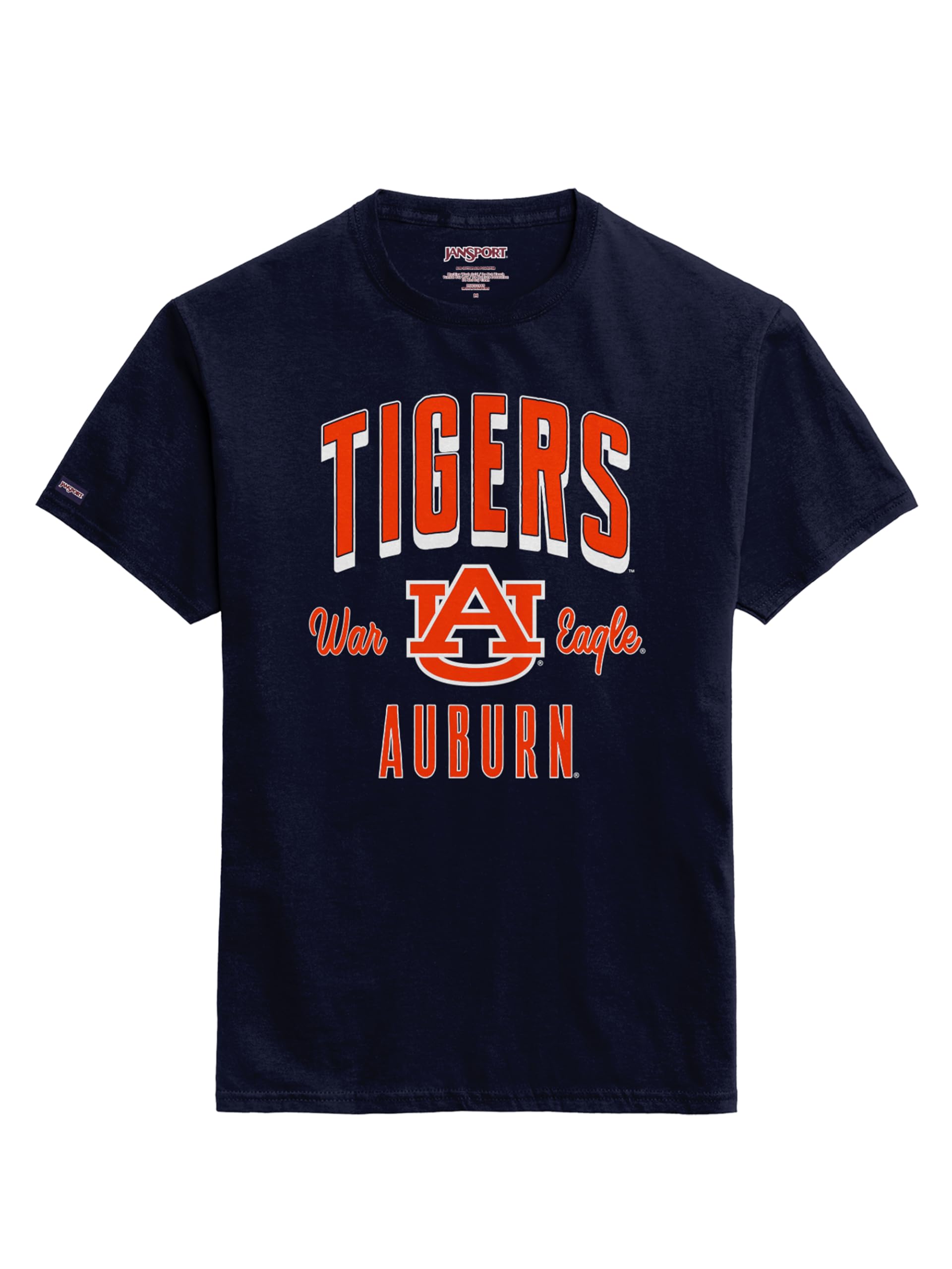 JanSport NCAA Officially Licensed Campus Short Sleeve T Shirt for Men, Soft &amp; Breathable Pre-Shrunk Cotton Crewneck T Shirt