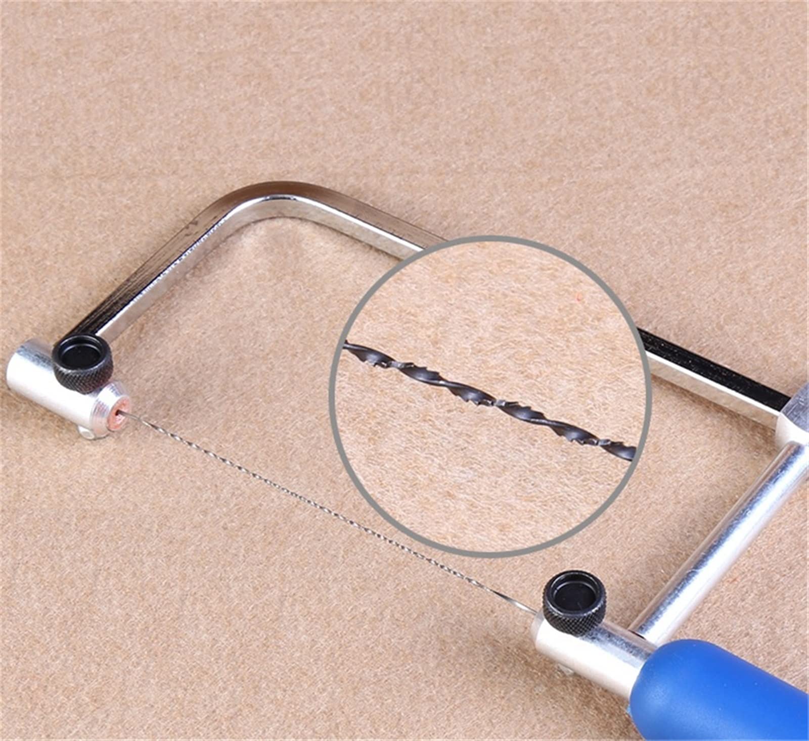 Metalowy zacisk cięcia ostrza 12 sztuk 130mm brzeszczoty do pił przewijanych 5# brzeszczoty do wyrzynarki zęby spiralne 8 rodzajów brzeszczoty do pił do drewna do rzeźbienia 12 sztuk z uchwytem(12pcs