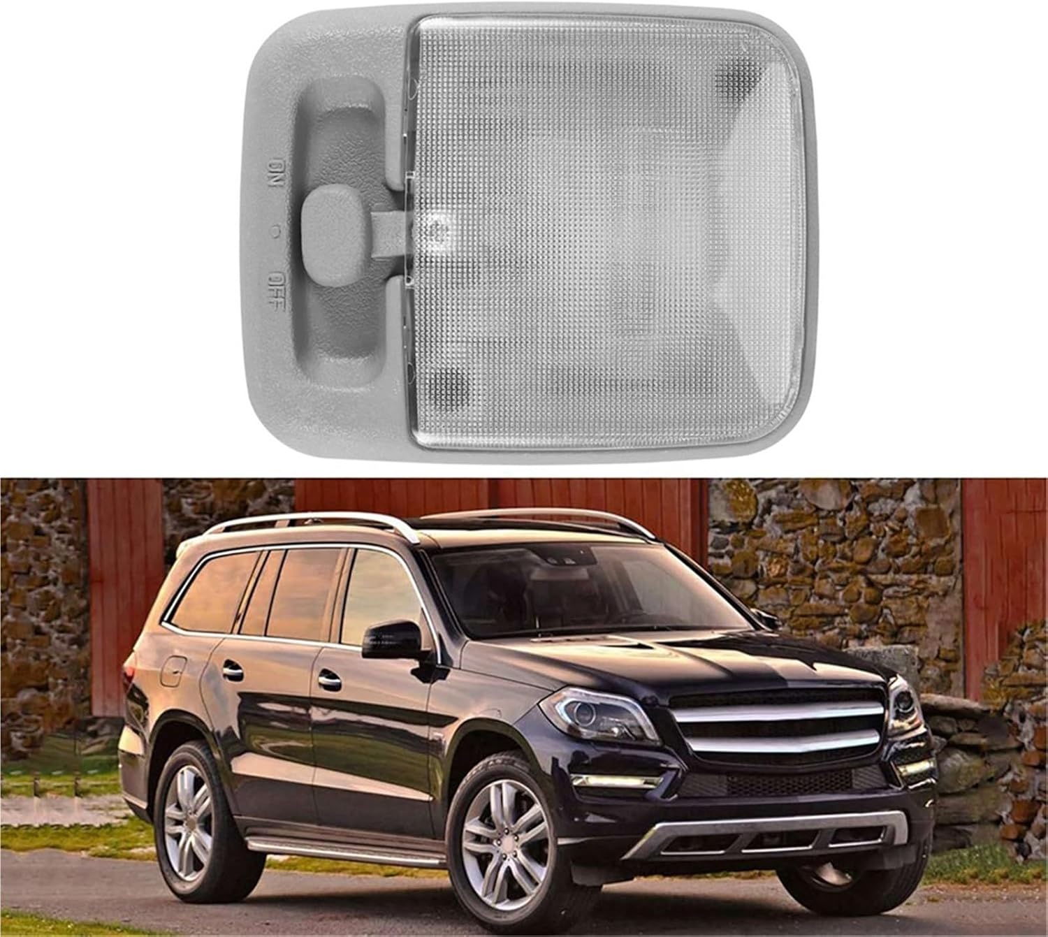 2pcs Car Styling Rear Interior Reading Light Inside Roof Ceiling Lamp Dome Lights Compatible with Nissan Paladin NV200