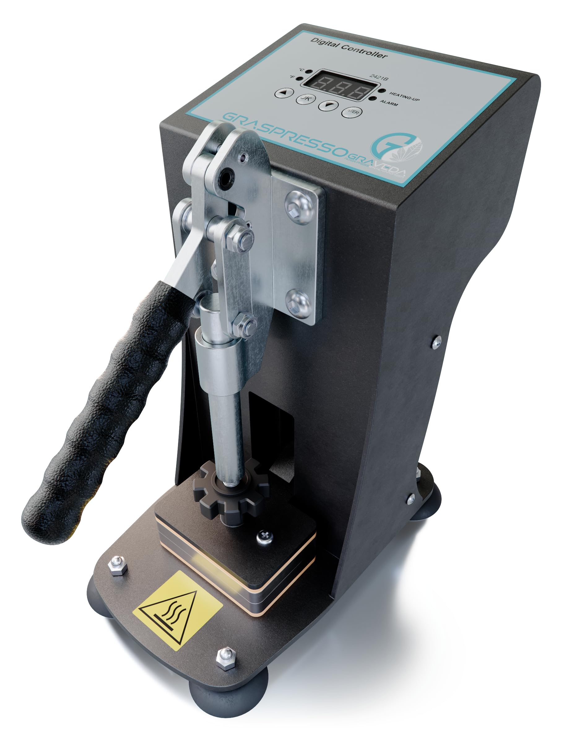 Rosin Press - Graveda Graspresso - Herstellung von Kolophonium/Extraktion ohne Lösungsmittel, Rosin-Presse mit Temperatur- und Druckeinstellung bis 600 kg