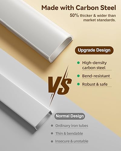 Miniatura 3 de Riel de cama para niños pequeños, rieles de cama gruesos y reforzados para cama Queen con bloqueo doble para niños, rieles de cama mejorados para