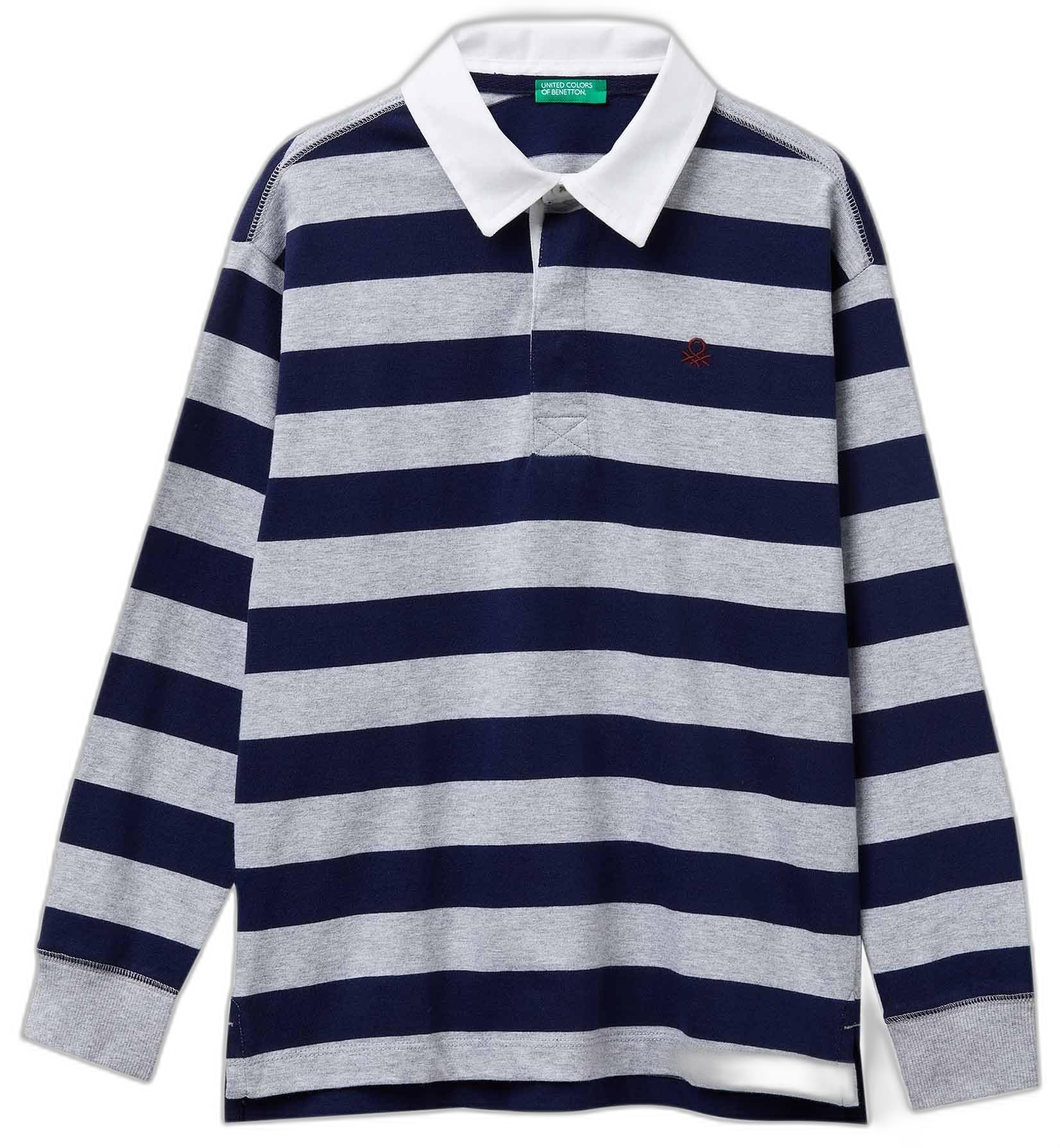 United Colors of Benetton Maglia Polo M/L 33ckc301x Camisa, Multicolor, 120 cm para Niños
