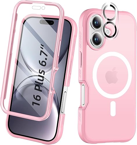 Miniatura 19 de Funda para iPhone 15 de cuerpo completo, protector de pantalla integrado, con protector de lente de cámara, [antiamarilleamiento], funda protectora