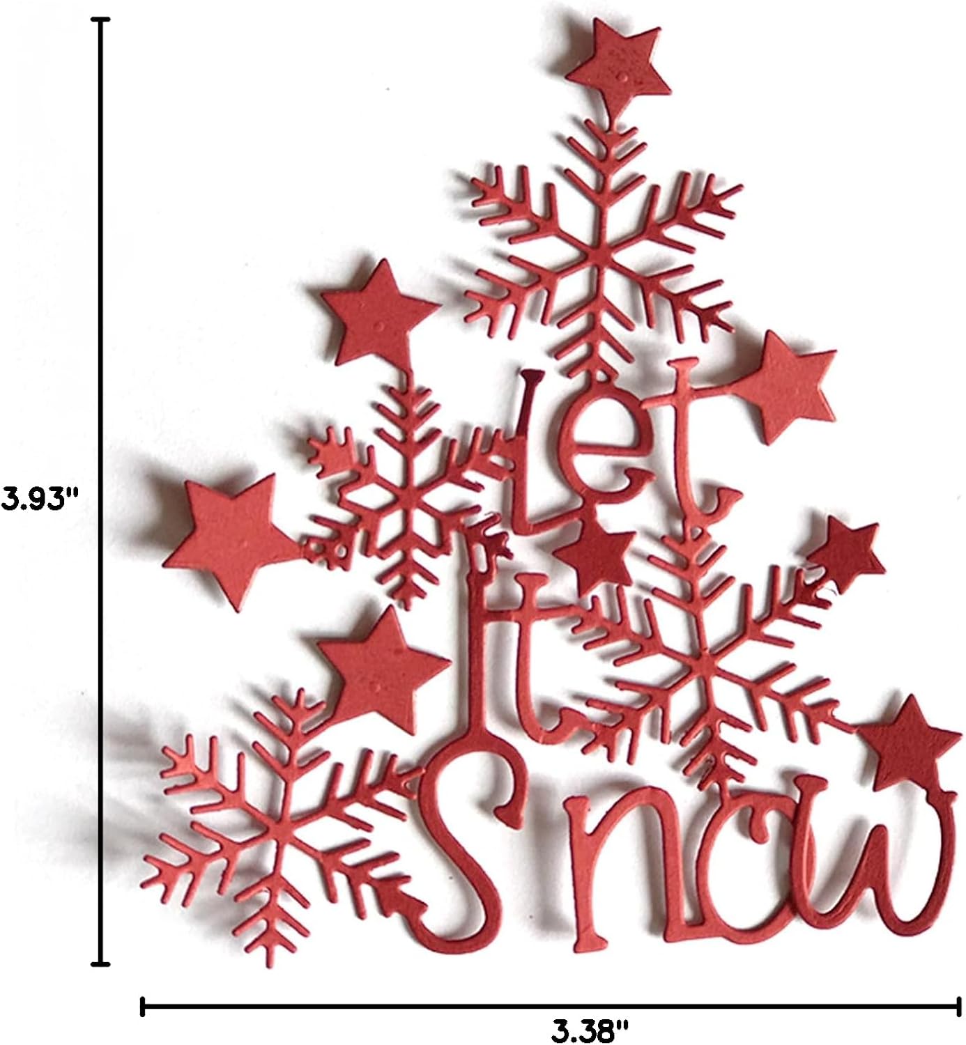 Vintage Snowflake Christmas Tree Metal Die Cuts, Merry Christmas Tree Cutting Dies Cut Stencils for DIY Scrapbooking Decorative Embossing Paper Scrapbooking Card Making