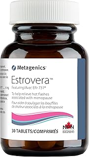 Metagenics Estrovera - Plant Derived Menopause Hot Flash Relief, Formulated with Rhubarb Root Extract to Help Relieve Hot Flashes, Night Sweats and Sleep Disturbances, 30 Tablets, 1 Month Supply
