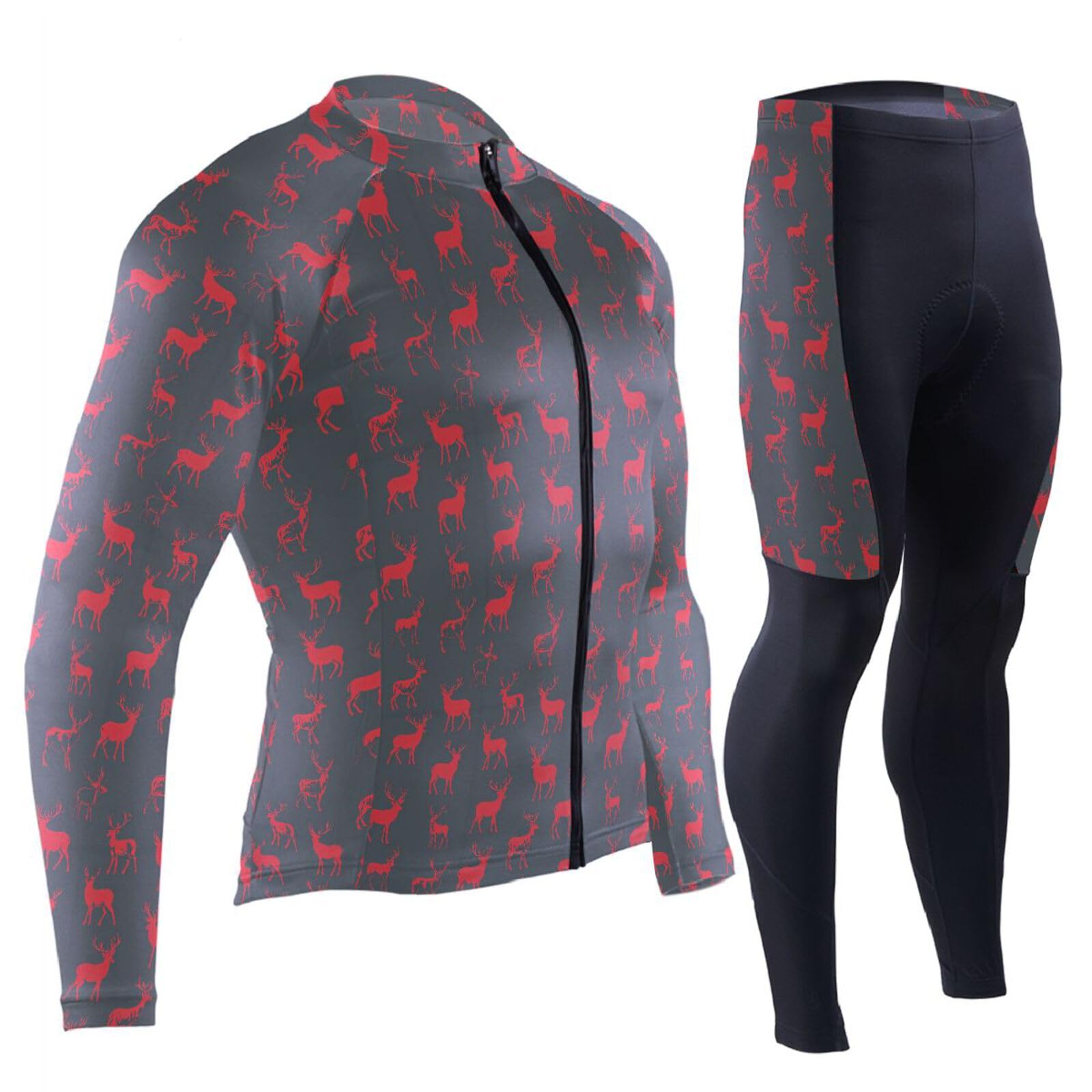 Radtrikot für Herren, mit Taschen, Windbreaker, kaltes Wetter, 3D-gepolstert