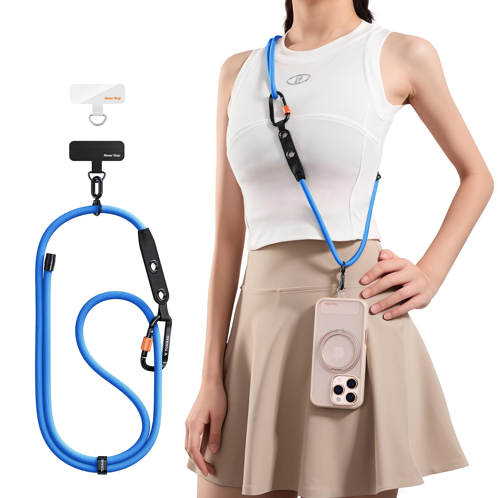Amazon.com: TORRAS Phone Lanyard Crossbody w/Hanging Loops, 2