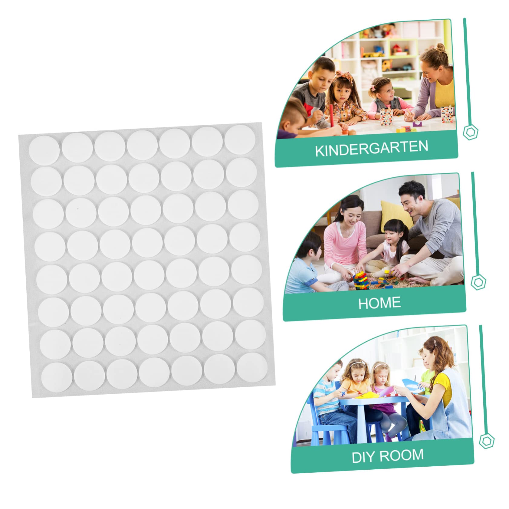 MAGICLULU 90blätter Rund-dot-sticker Doppelseitige Klebepunkte Für Kunsthandwerk Selbstklebende Aufkleber Für Scrapbooking Und Kartenherstellung Durchgehendes Design Einfach Abziehbar