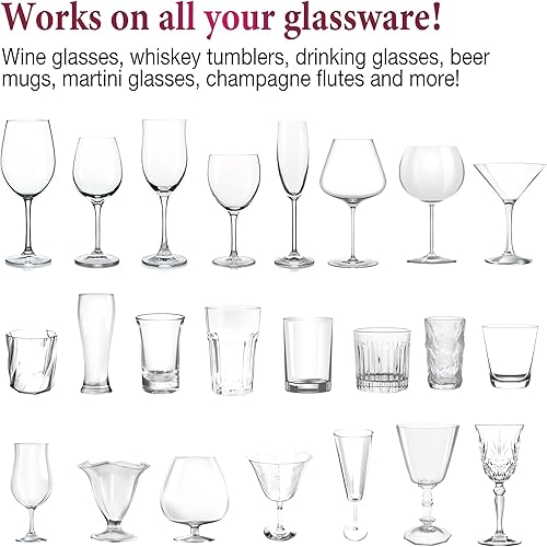 Miniatura 5 de Pulidora de cristalería para el hogar. La primera pulidora de vidrio giratoria asequible del mundo. Se seca y pule a 600 RPM. Todos los vasos vino,