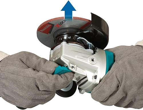 Miniatura 8 de Makita XAG25Z-R 18V LXT sin escobillas de iones de litio de 4-1/2 pulgadas / 5 pulgadas. Amoladora angular X-LOCK inalámbrica (solo herramienta)