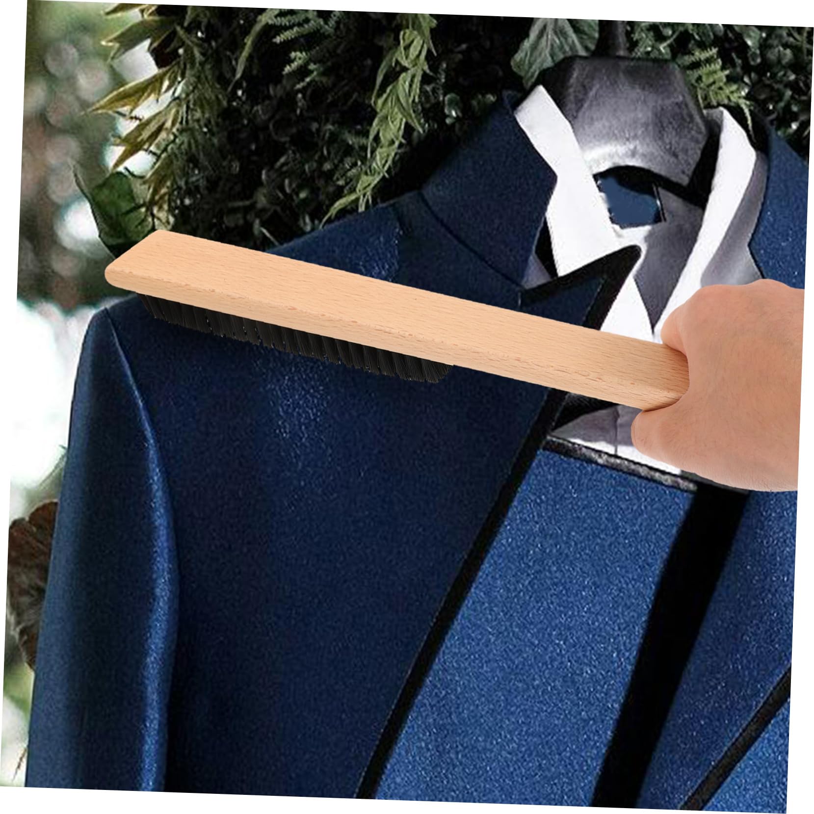 VALICLUD 5pezzi Spazzola Per Vestiti e Cappelli Con Manico Legno Spazzola Per Pulizia Di Abbigliamento e Scarpe Rimuove Pelucchi e Pelo Di Animali Accessorio Per Casa e Hotel