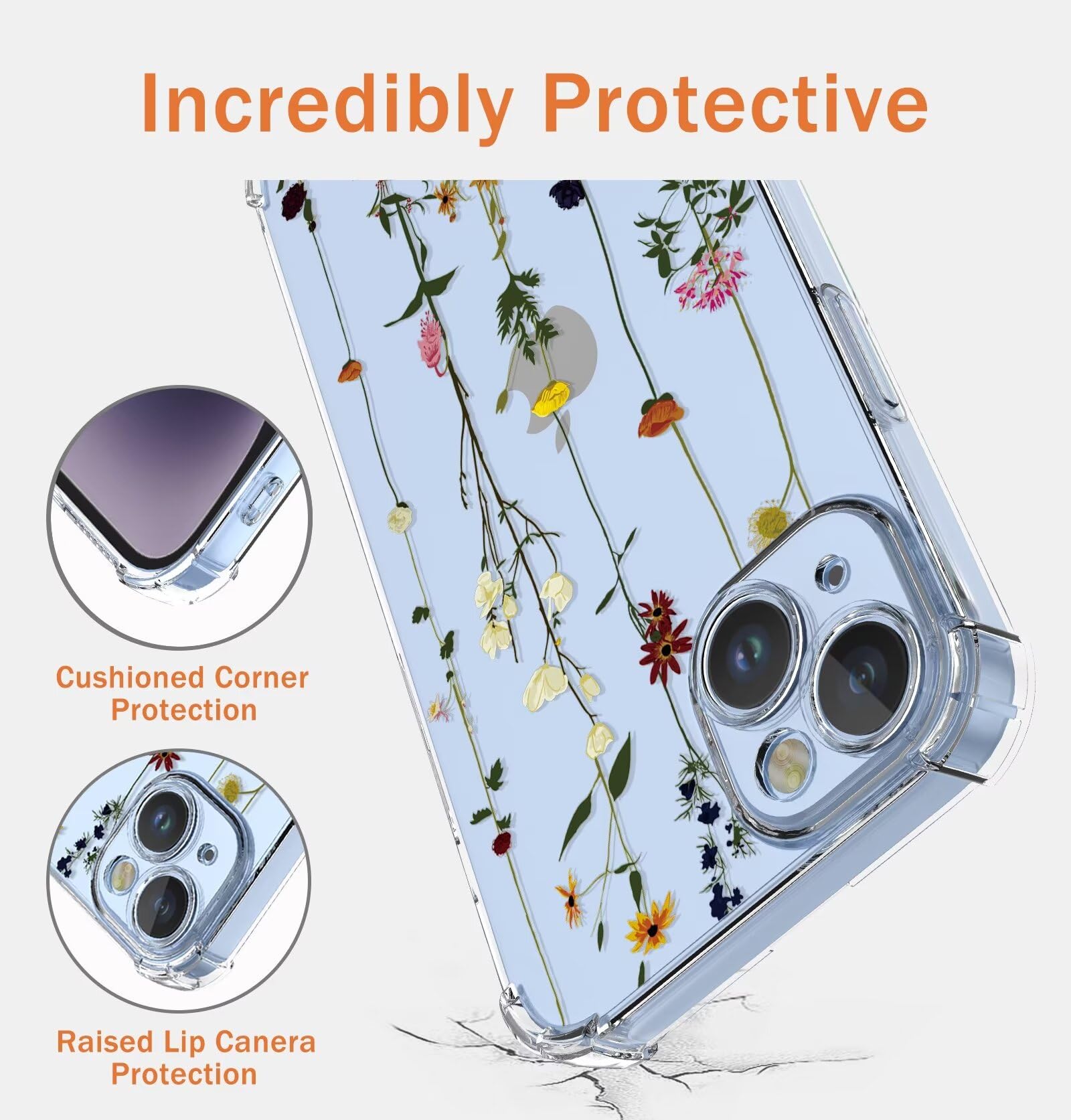 Cover Per OnePlus Nord CE4 Lite Con Motivo Floreale E Panda - Custodia Morbida TPU Trasparente, Antiurto - 2