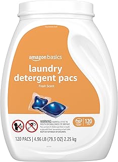 Sponsored Ad - Amazon Basics Laundry Detergent Pacs, Fresh Scent, 120 Count (Previously Solimo)