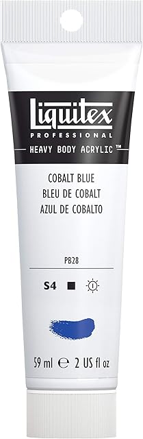 Liquitex 1045170 Professional Heavy Body Acrylic Paint 59 ml tube, Cobalt Blue