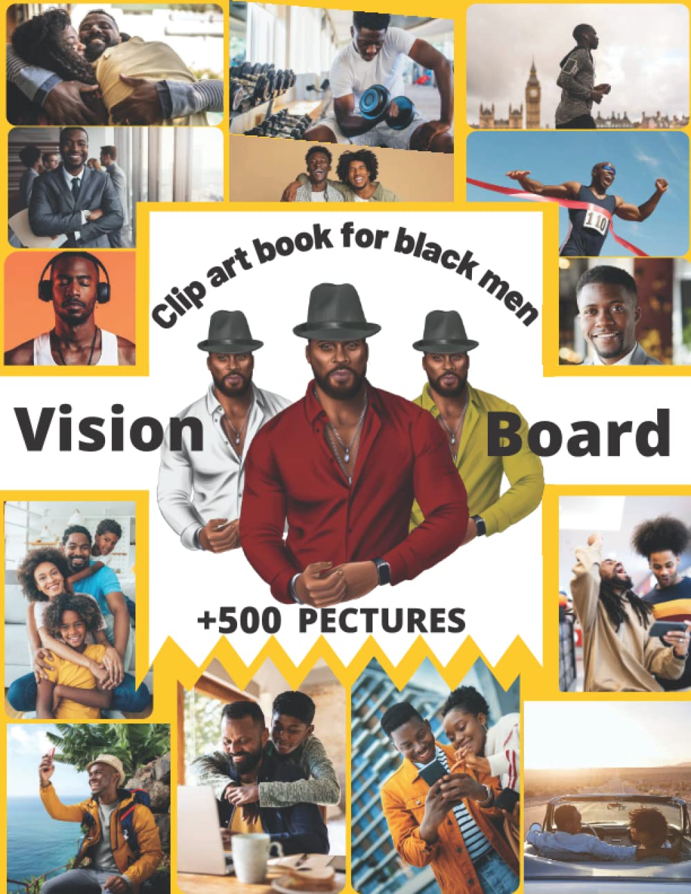 vision-board-clip-art-book-for-black-men-500-pectures-desertcart-gb