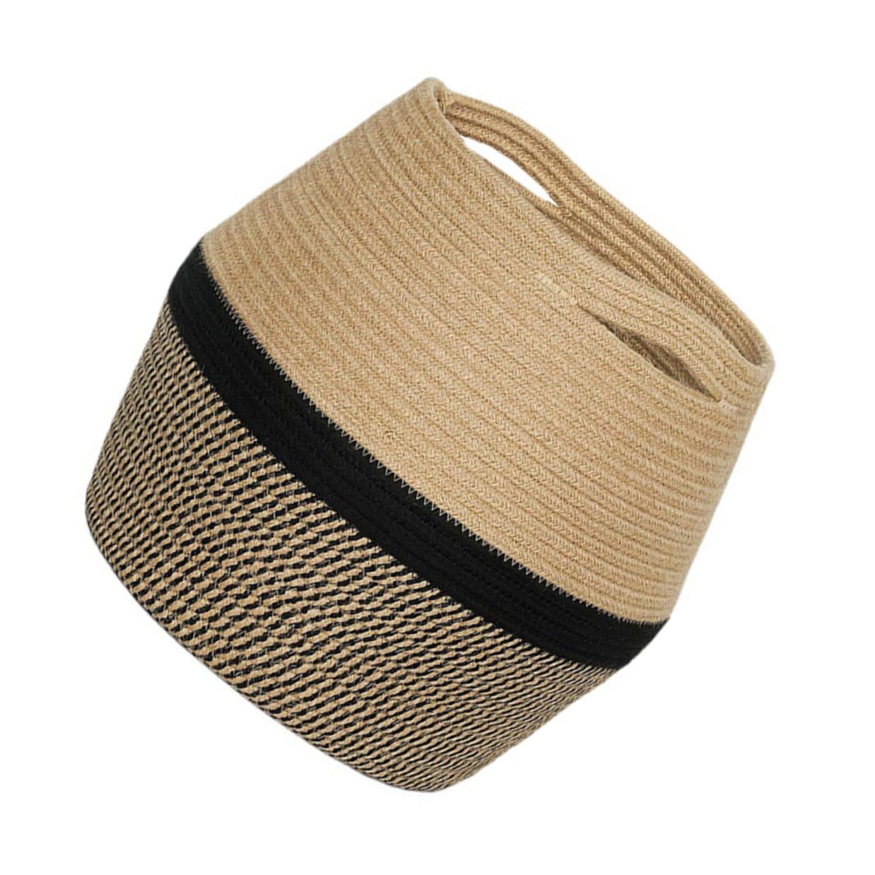 Panier de rangement bureau et chambre : corbeille coton pour cosmétiques