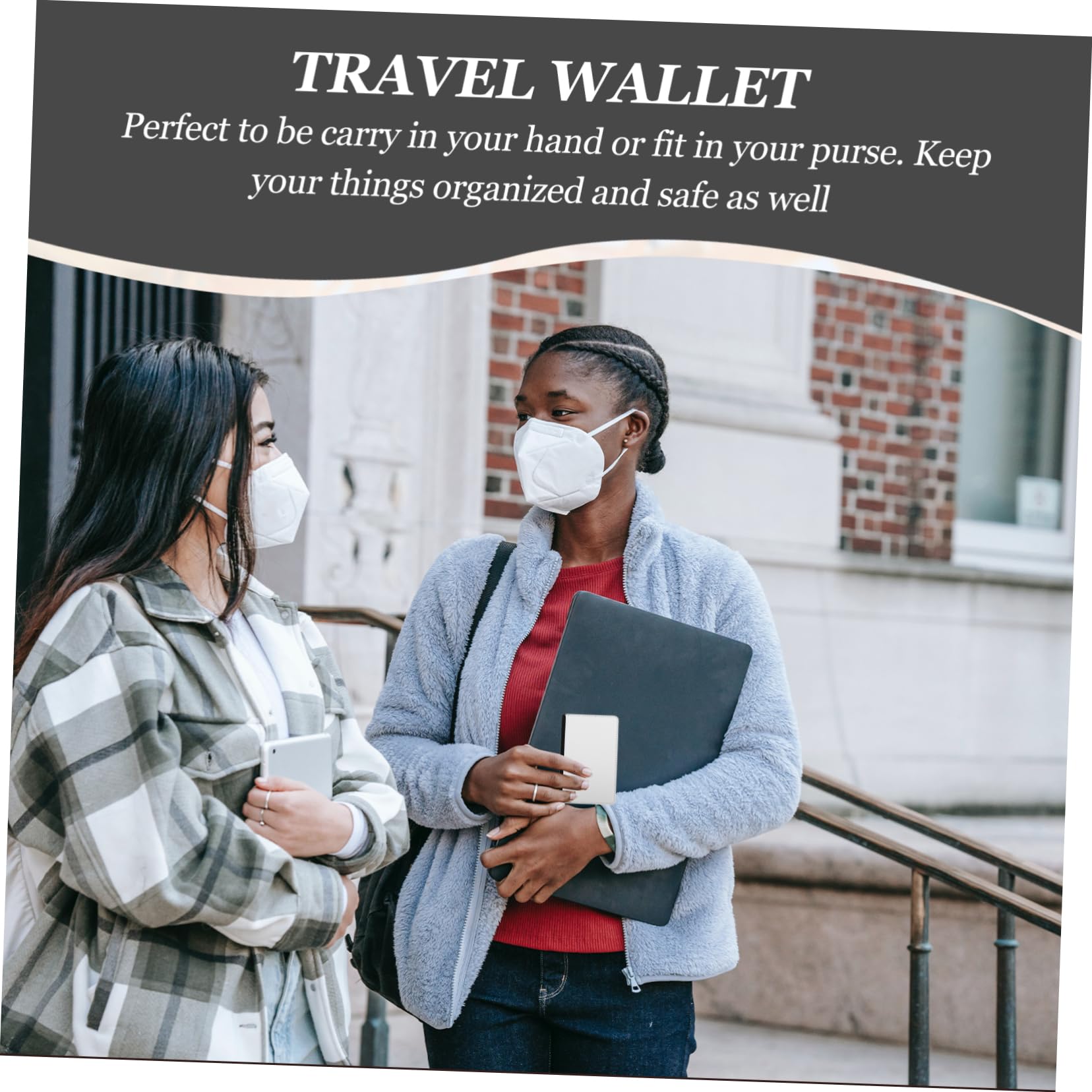 Viaggio in Pelle Pu Porta Carte e Titolare del Passaporto Set da 3 Pezzi Decorazione Termica, Custodia Porta Documenti Multifunzione per Viaggi e Impiego Quotidiano