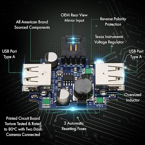 Miniatura 4 de Fuente de alimentación para cámara Dash Lynx Dash Plug and Play para Toyota Tacoma Sienna Tundra Suburu Forester 2016-2023