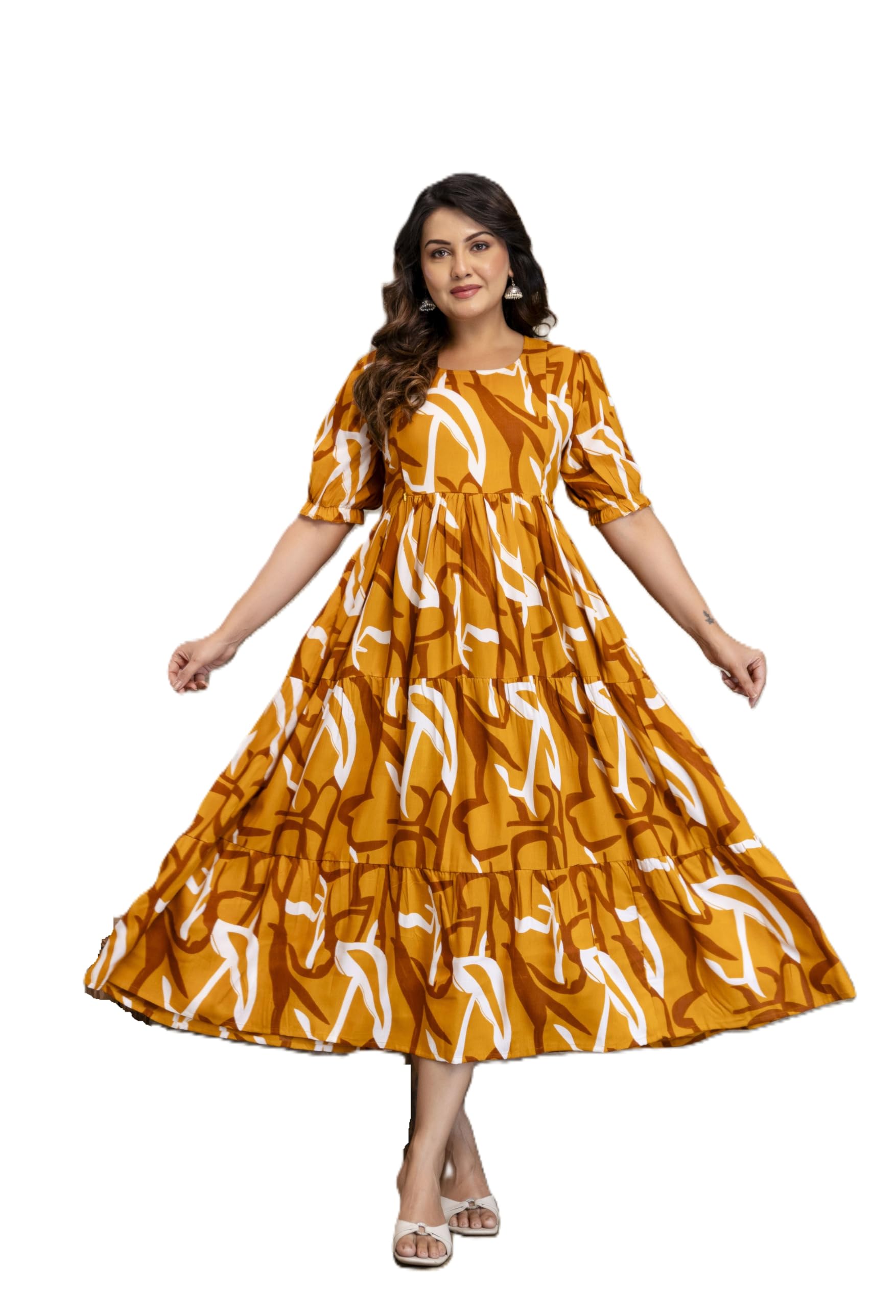 madam Collection Maternity Feeding Anarkali Dress for Women Nursing Kurti with Both Side Zippers Pregnancy & Beautiful Nursing Wear Comfortable Ethnic.-picture-4